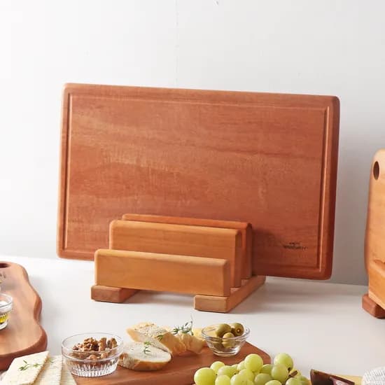 마리포사 마호가니 원목 나무도마 플레이트 서빙도마 홈카페 42cm 사각 홈