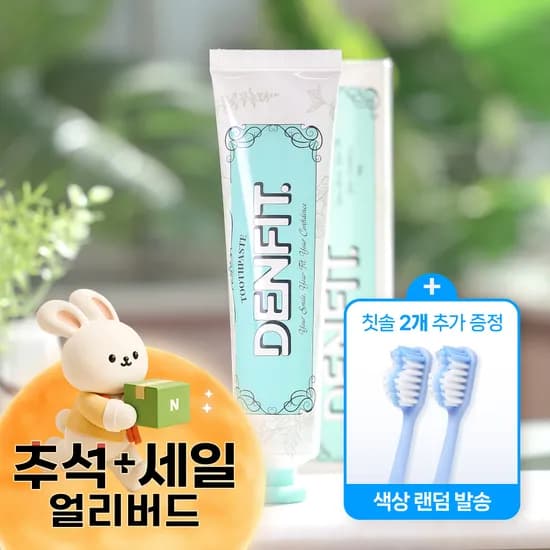 DENFIT 덴핏 리프레쉬 쿨브리즈 고불소 치약 120g 구취케어 치과치약