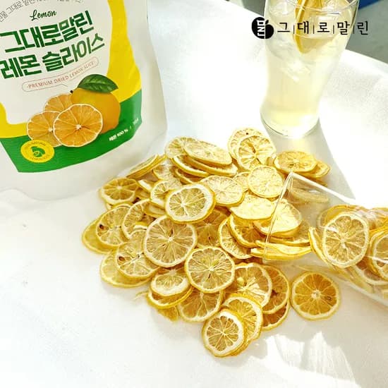 그대로말린 건조 과일 레몬 슬라이스 말린 레몬칩 50g
