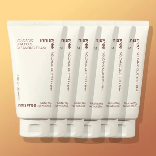 이니스프리 화산송이 바하 모공 블랙헤드 폼클렌징 150g, 6개
