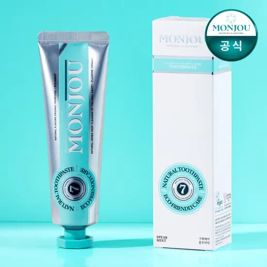 몽주 구취 케어 고불소 비건 치약 입냄새 잇몸 불소 충치 치석 임산부 100g 1개