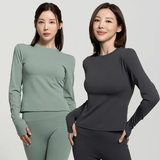 슬림핏 에센셜 롱 슬리브