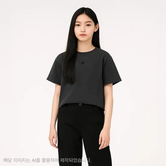 더데이걸 물나염 절개 반팔티 TGRA25310