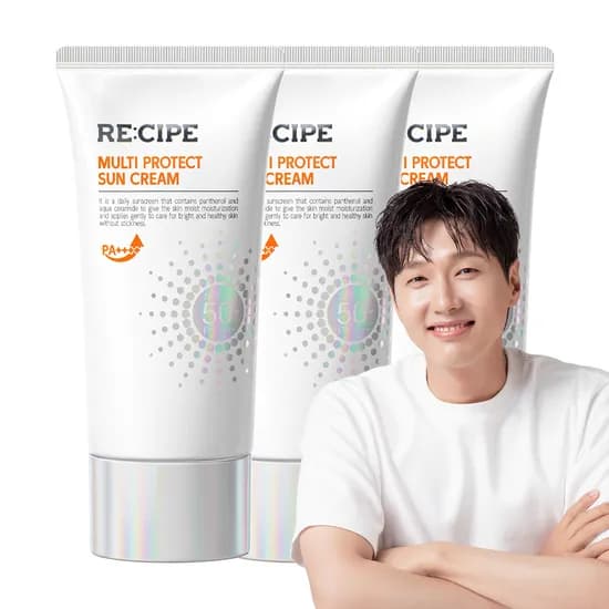 레시피 멀티 프로텍트 선크림 SPF50+PA++++ 60ml 3개