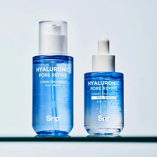 SNP 히알루로닉 포어 리파인 코렉팅 세럼 50ml+리얼 히알샷 30ml / 모공킬러 2종 Set