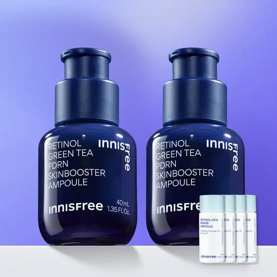 이니스프리 레티놀 PDRN 피디알엔 모공 탄력 앰플 40ml, 2개