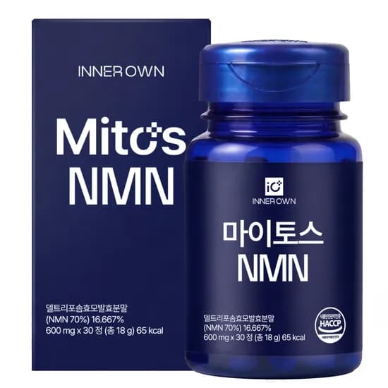 마이토스 리포좀 NMN 600mg 퀘르세틴 니코틴산아미드 30정 1개