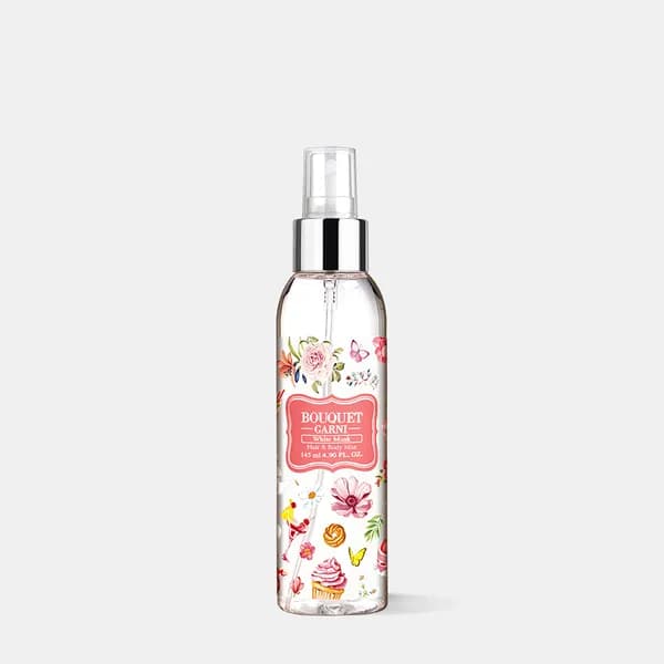 부케가르니 글로우 퍼퓸드 헤어 앤 바디미스트 145ml 화이트머스크