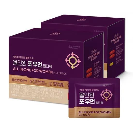 웰라이프 올인원 포 우먼 멀티팩 28포, 2개