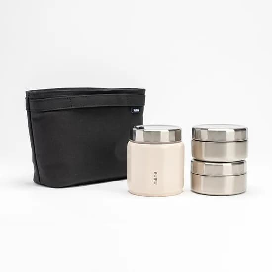 에지리 텐글 런치박스 316스텐 보온도시락통 피크닉 직장인 스텐도시락 세트