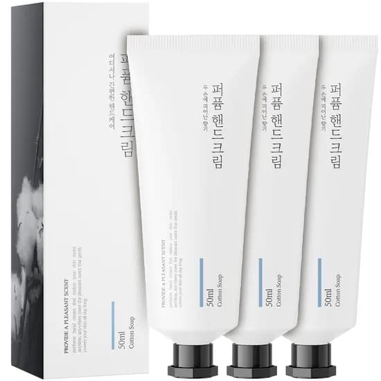 살림백서 퍼퓸 핸드크림 코튼솝 50ml 3개