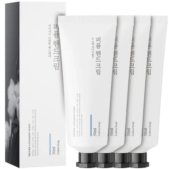 살림백서 퍼퓸 핸드크림 코튼솝 50ml 4개