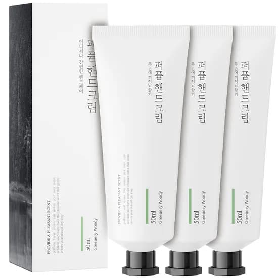 살림백서 퍼퓸 핸드크림 그리너리우드 50ml 3개