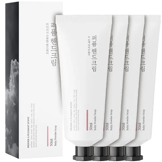 살림백서 퍼퓸 핸드크림 베이비파우더솝 50ml 4개