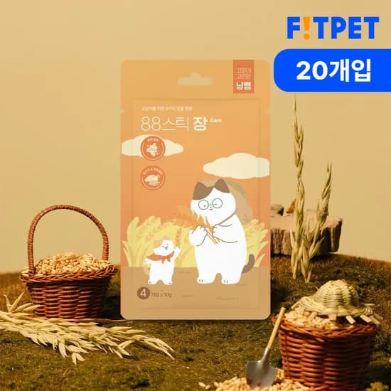 냥쌤 88스틱 고양이 짜먹는 간식 영양 스틱 장케어, 10g, 20개