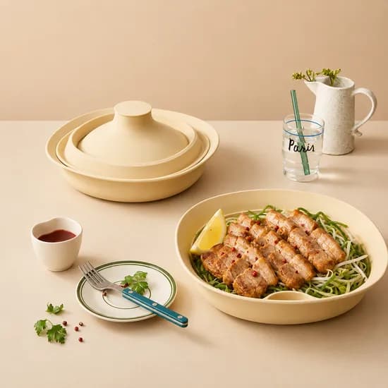 실리프랑 멀티쿠커 촉촉 전자레인지 실리콘 찜기 2P+계량스푼 2P