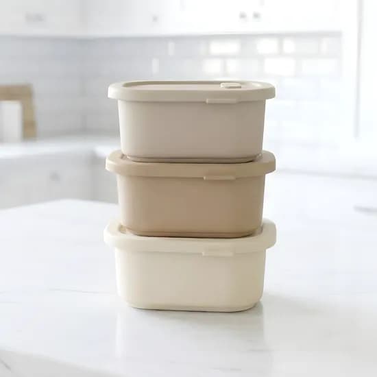 디아르 국내산 플래티넘 실리콘 밀폐 이유식 보관 용기 200ml 3P 세트