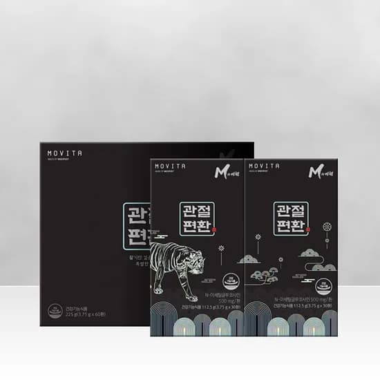 모비타 관절편환 N-아세틸글루코사민 500mg 무릎관절 연골 2개월 1박스