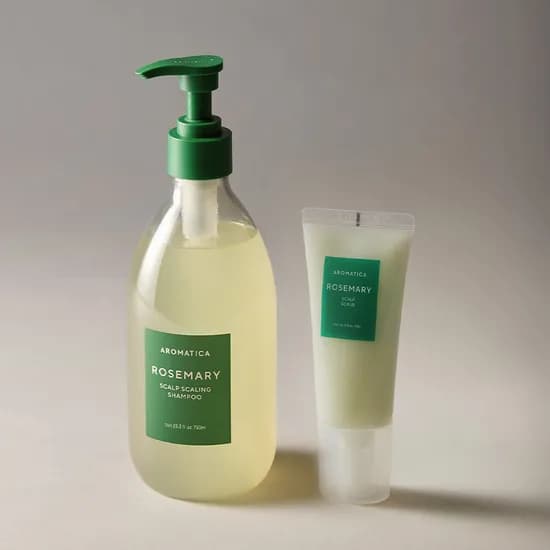 아로마티카 로즈마리 스칼프 스케일링 샴푸 750ML & 스칼프 스크럽 165G 2종 세트 두피 각질