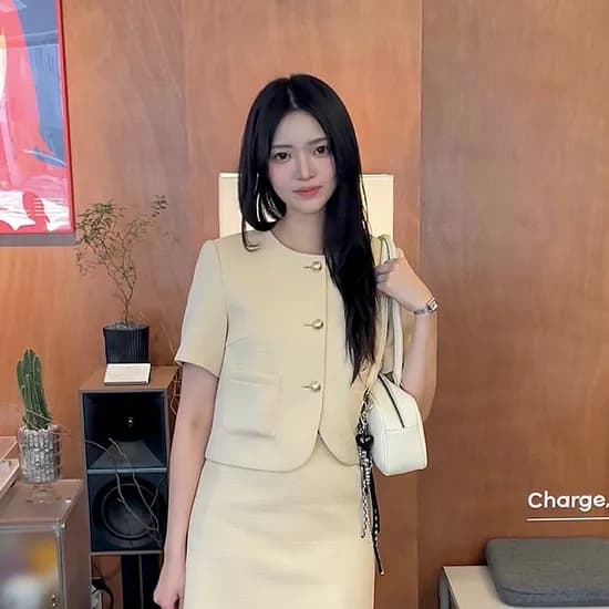 크리미 트위드 자켓 CREAMY TWEED JACKET