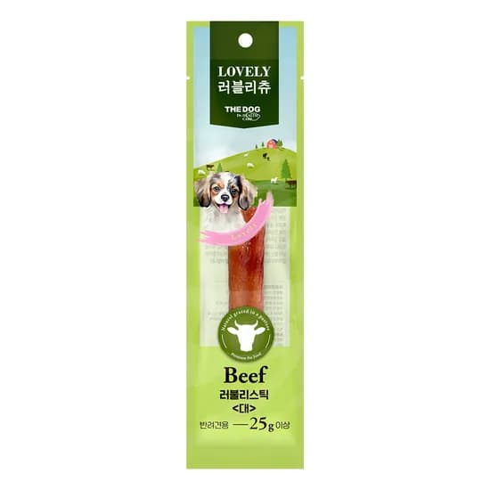 더독 강아지 러블리츄 불리스틱 대형 25g