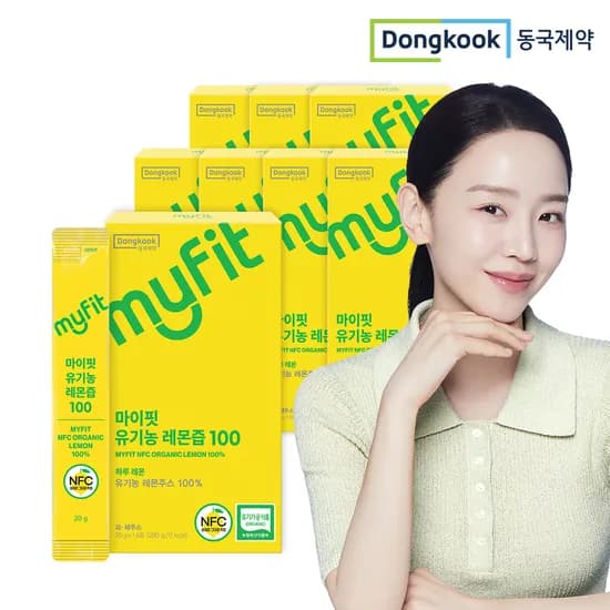 동국제약 마이핏 유기농 레몬즙 100% 레몬수 레몬원액 14포, 8개