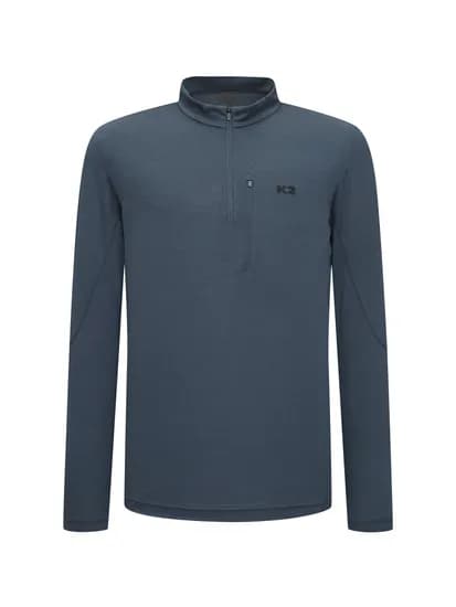 K2 남성 KTR CLIFF 클리프 긴팔 집업 티셔츠 ECO SMOKE DARK BLUE KMP252075B