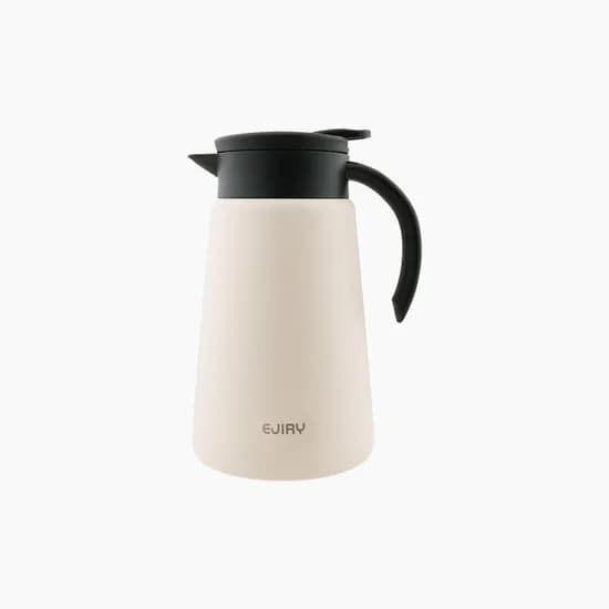에지리 테이블팟 스텐 보온보냉 주전자 1L, 프림아이보리