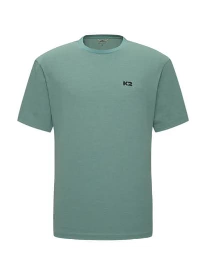 K2 남성 KTR 빅로고 반팔 라운드 티셔츠 ECO FOREST GREEN KMM252105G