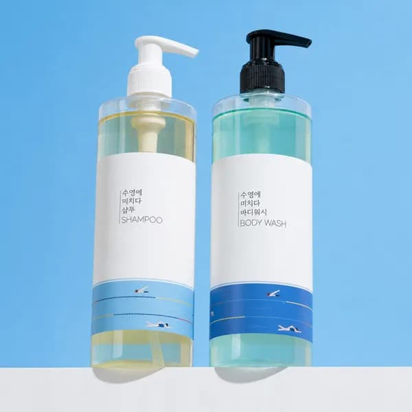 수영에 미치다 수영장 샴푸&바디워시 500ml - 수영샴푸 염소제거 샴푸