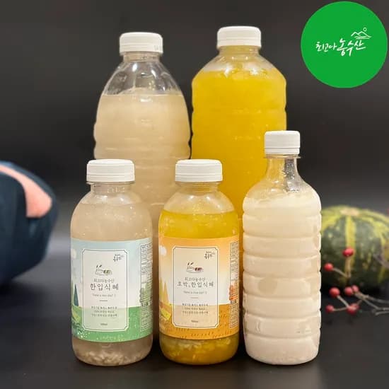 수제 식혜 1.5L 3병 대용량 국내산 단유식혜 호박 단호박식혜 18,500원