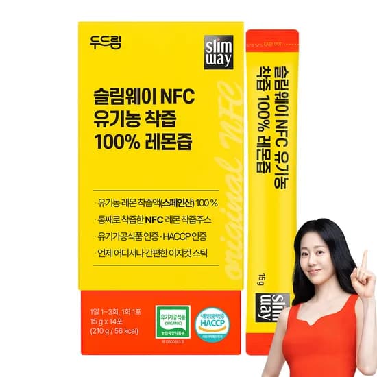 슬림웨이 NFC 유기농 착즙 100% 레몬즙 14포, 1개
