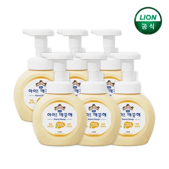 아이깨끗해 핸드워시 순향 250ml 본품 6개 / 거품형