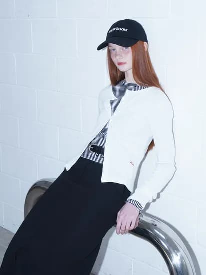 모나 아일렛 가디건 아이보리