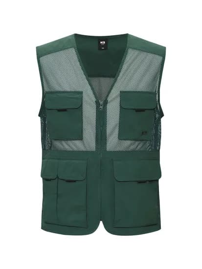 K2 남성 FLYHIKE 유틸리티 V넥 메쉬 베스트 Dark Green