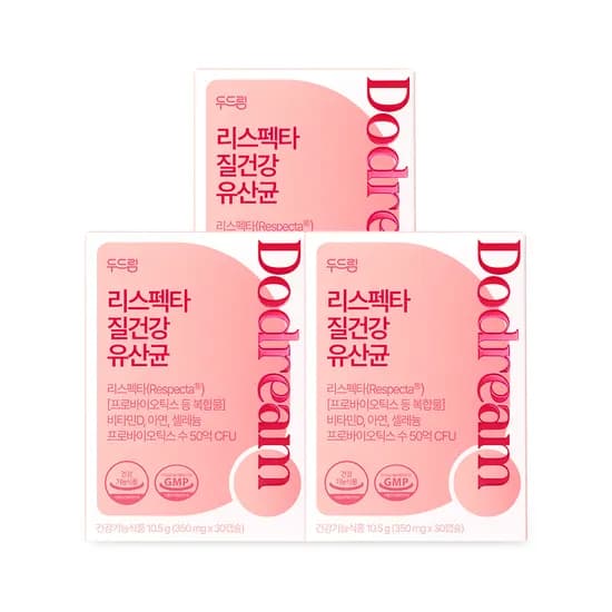 리스펙타 질 건강 생유산균 30캡슐, 3개