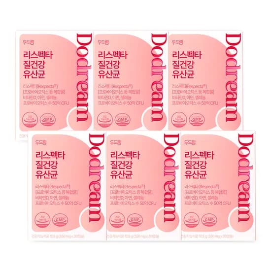 리스펙타 질 건강 생유산균 30캡슐, 6개