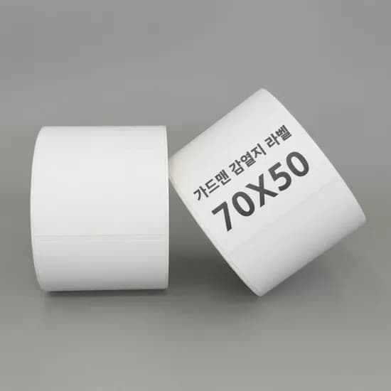 롤라벨 바코드라벨 감열 스티커 라벨지 70mm X 50mm 1000장