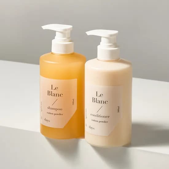 먼스앤데이즈 퍼퓸케어 샴푸 500ml 컨디셔너 500ml 2종 르 블랑 베이비파우더향