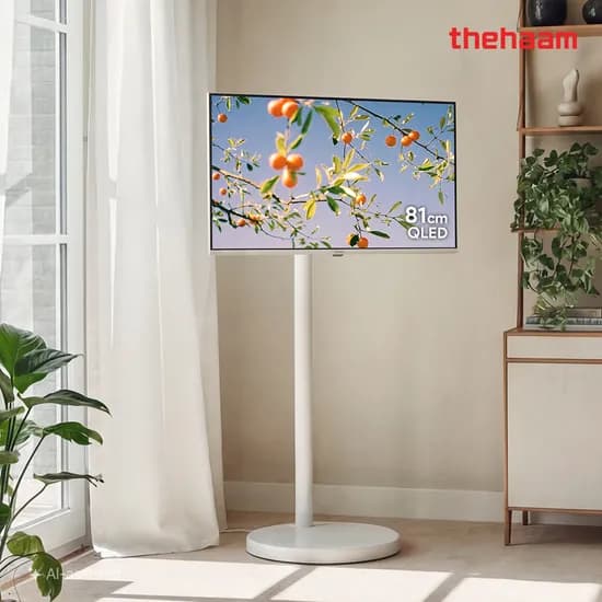 더함 삼탠바이미 스마트 QLED 81cm(32인치), 에센셜, 이동식 스탠드