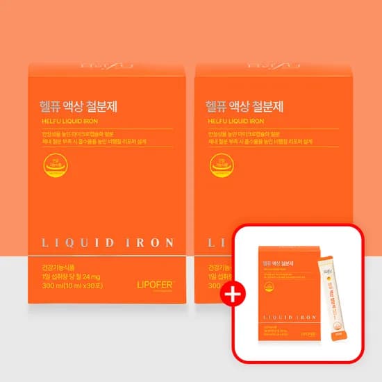 임산부 비헴철 액상 철분제 24mg 30포 3개