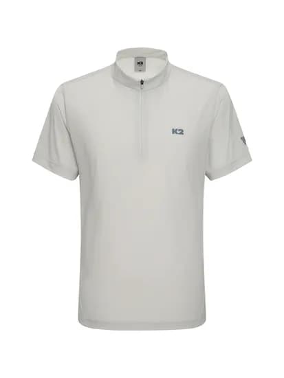 K2 남성 KTR CLIFF 클리프 하이브리드 반팔 집업 티셔츠 PEARL GREY