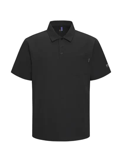 K2 남성 코드텐 CODE10 ICE 우븐 반팔 폴로 Black KMM25247Z1