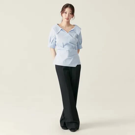 로엠 린넨라이크 롱부츠컷 슬랙스 RMTWF24R12