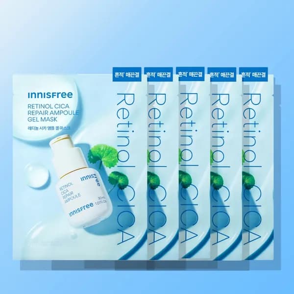 이니스프리 레티놀 시카 흔적 앰플 겔 마스크 23mL 5매, 1개 10,000원