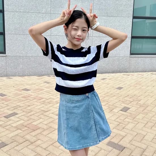 더데이걸 데님 랩 치마바지 TGWH25305