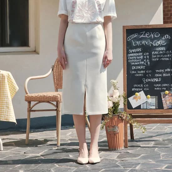 슬릿 에이치라인 스커트 SLIT H-LINE SKIRT