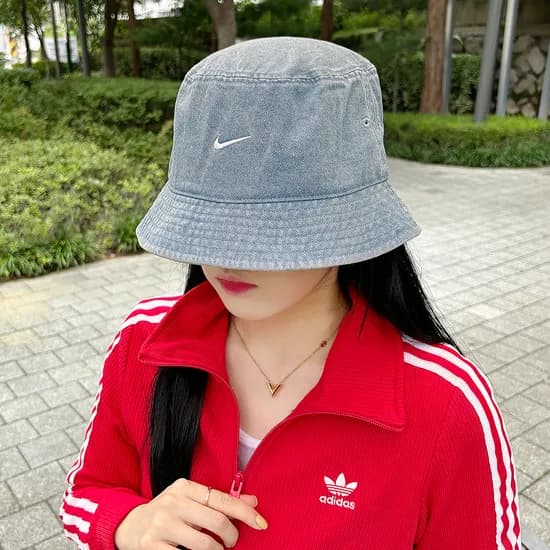 나이키 버킷햇 데님 에이펙스 워시드 벙거지 모자