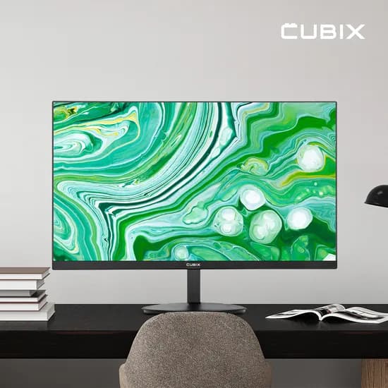 큐빅스 FHD IPS 55cm(22인치) 모니터 75Hz 컴퓨터 모니터 CX220F75
