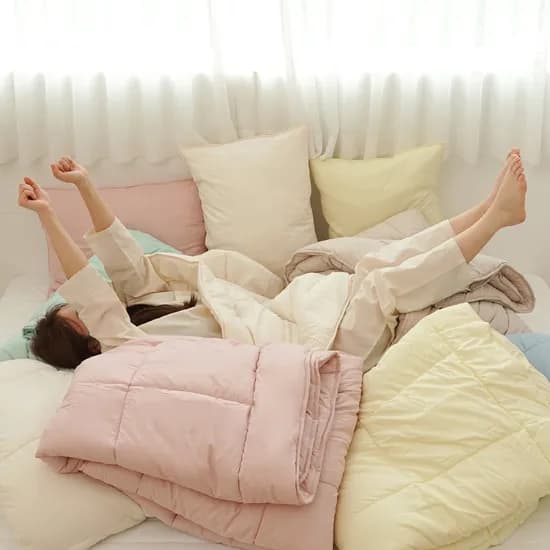 폭신폭신 먼지없는 마이크로 간절기 차렵이불 모두의이불 풀세트 SS